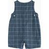 Little Archie Romper, Navy & Sage Check - Rompers - 2
