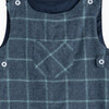 Little Archie Romper, Navy & Sage Check - Rompers - 3