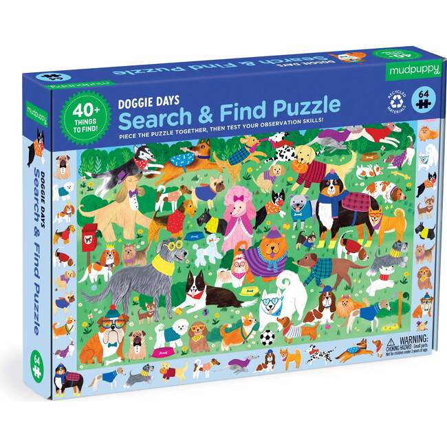 Search & Find Puzzle Set: Dog Park & The Great Outdoors, multi - Puzzles - 6