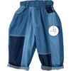 Patchwork Pants, Blue - Pants - 1 - thumbnail