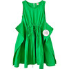 Origami Dress, Green - Dresses - 1 - thumbnail