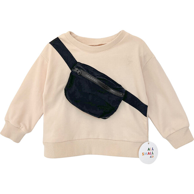 Belt Bag Sweatshirt, Cream