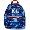 Customizable Camo Backpack, Blue - Backpacks - 1 - thumbnail