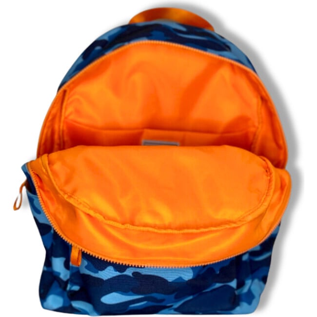 Camo Backpack, Blue - Backpacks - 5