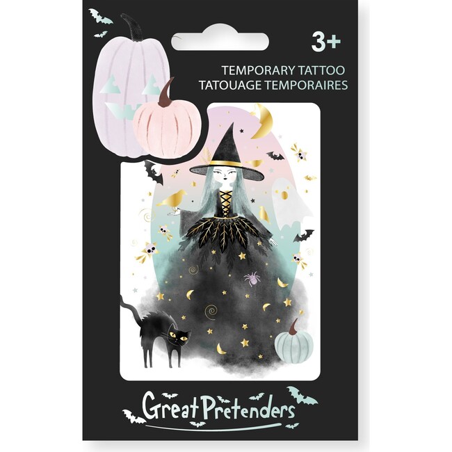 Raven The Halloween Witch Temporary Assorted Tattoos 6pc Bundle - Costume Accessories - 2