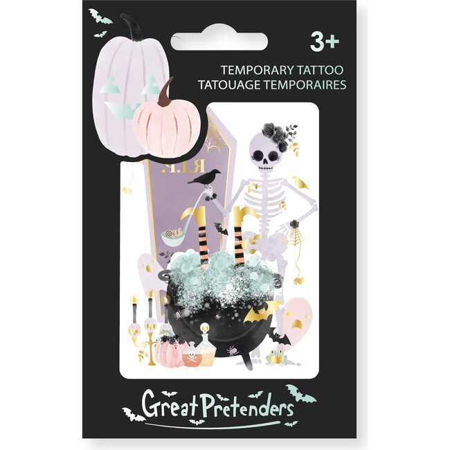 Raven The Halloween Witch Temporary Assorted Tattoos 6pc Bundle - Costume Accessories - 3