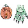 Glow in the Dark Halloween Bracelet, Rings & Bat NL Bundle - Costume Accessories - 1 - thumbnail