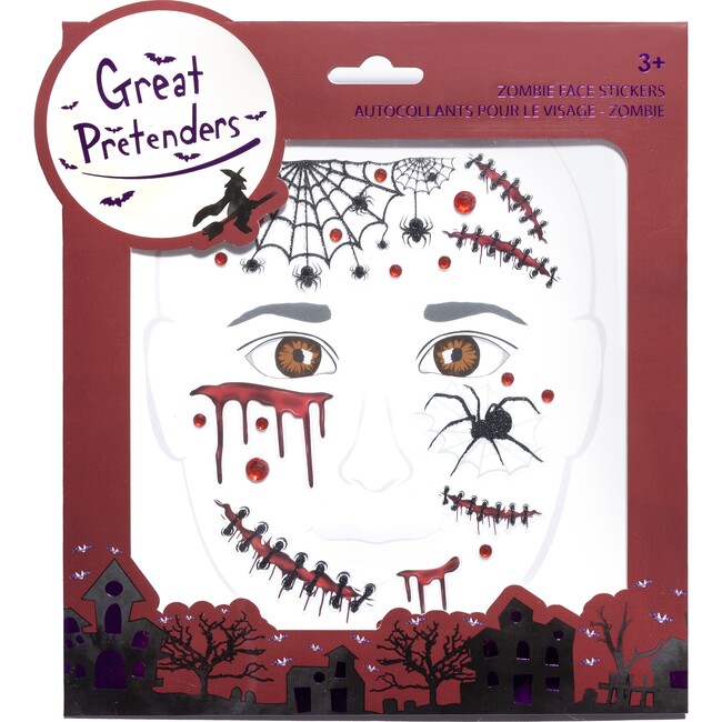 Great Pretenders Zombie Face Stickers – Growing Tree Toys