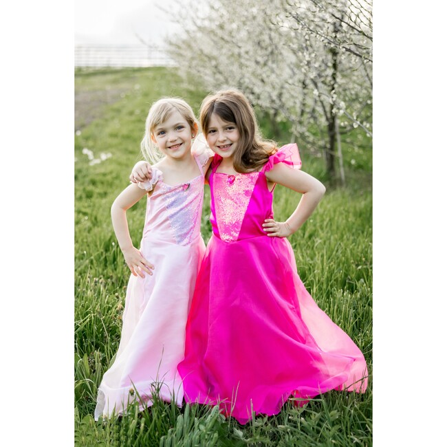 Elegant Party Princess Dress, Hot Pink - Costumes - 3