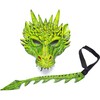 Green Dragon Set, includes Mask, Wings and Tail - Costumes - 2