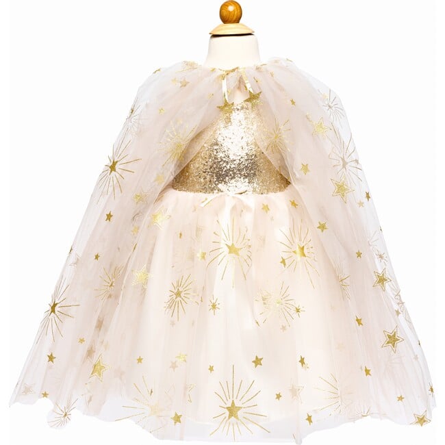 Glam Party Gold Cape, Size 4-6 - Costumes - 4