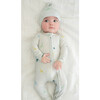 Dino Dreams Bamboo Top Knot Cap, Grey - Hats - 2