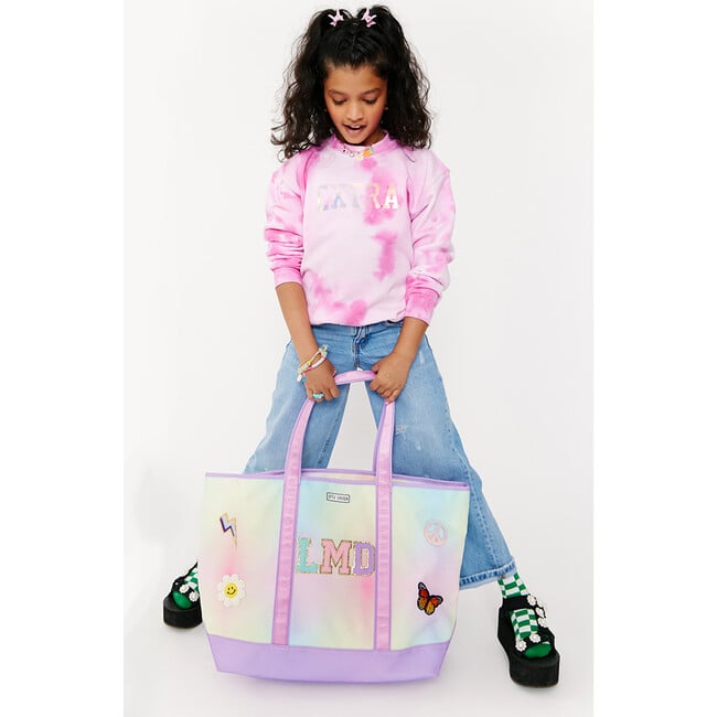 Customizable Hazy Rainbow Weekender Tote, Pink - Bags - 2