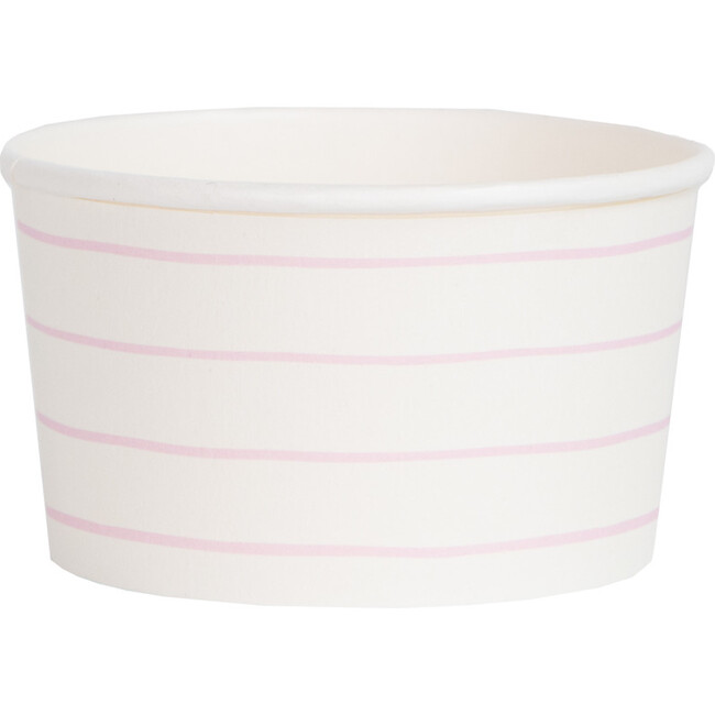 Frenchie Stripes Treat Cups, Blush