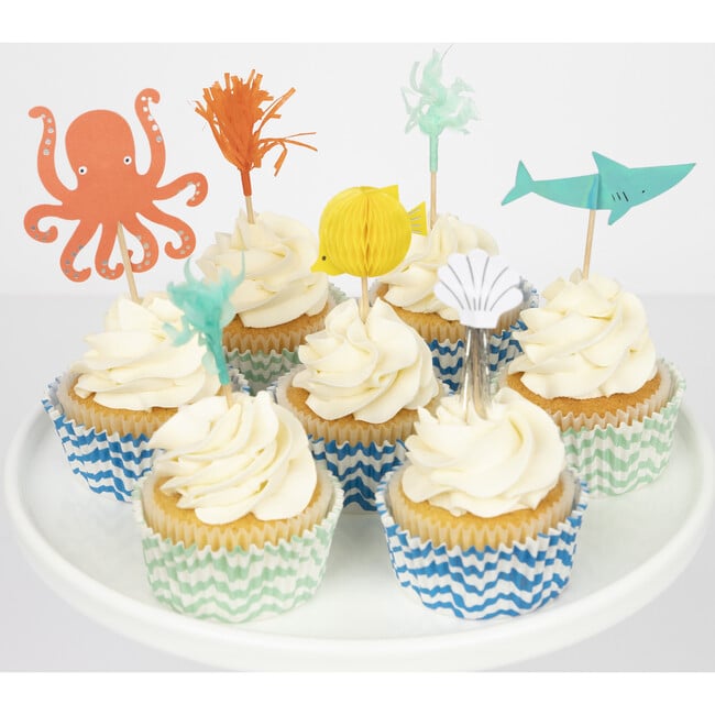 Octopus & Shark Cupcake Kit - Party Accessories - 3