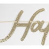 Gold Happy Birthday Garland Set - Garlands - 3