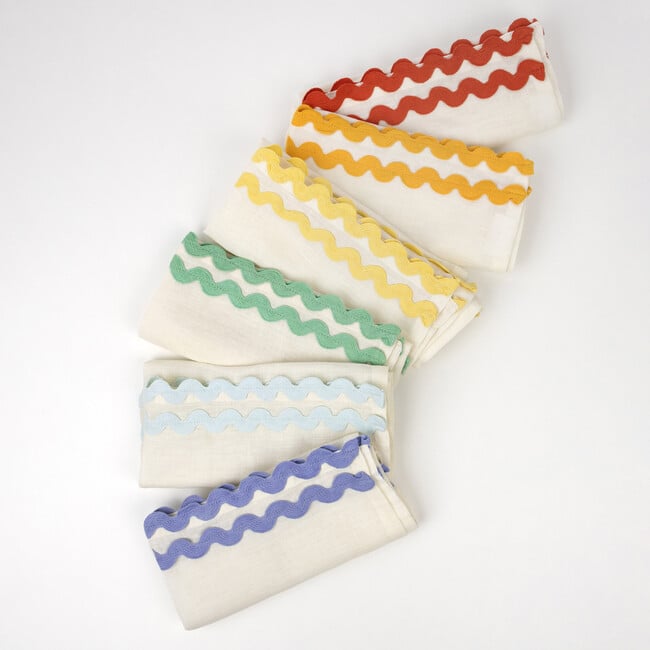 Colorful Ric Rac Fabric Napkins - Tabletop - 4