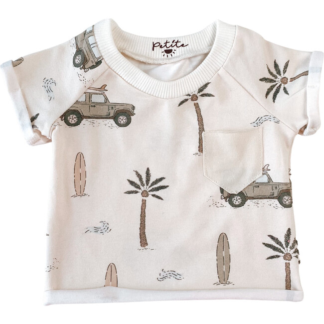 Cotton T-Shirt, Cars & Palm Trees