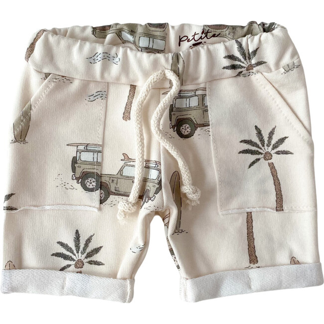 French Terry Boy Shorts, Cars & Palm Trees