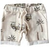 French Terry Boy Shorts, Cars & Palm Trees - Shorts - 1 - thumbnail