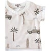 Cotton T-Shirt, Cars & Palm Trees - T-Shirts - 2