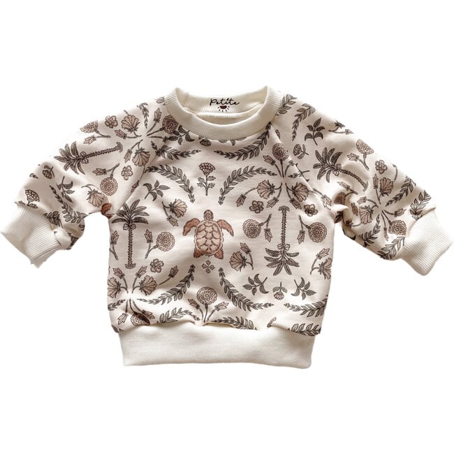 French Terry Sweatshirt, Oriental Turtles - Sweatshirts - 3