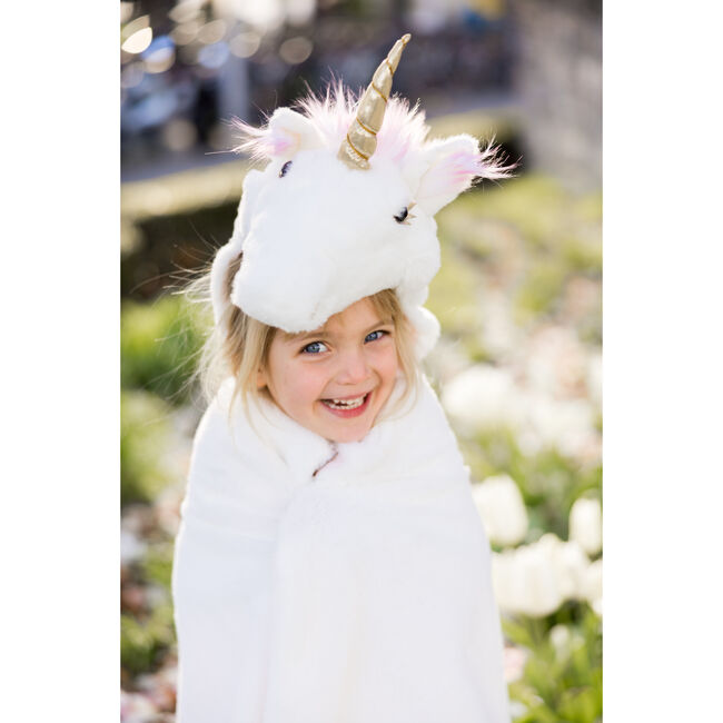 Unicorn Cuddle Cape. White, Size 4-6 - Costumes - 2