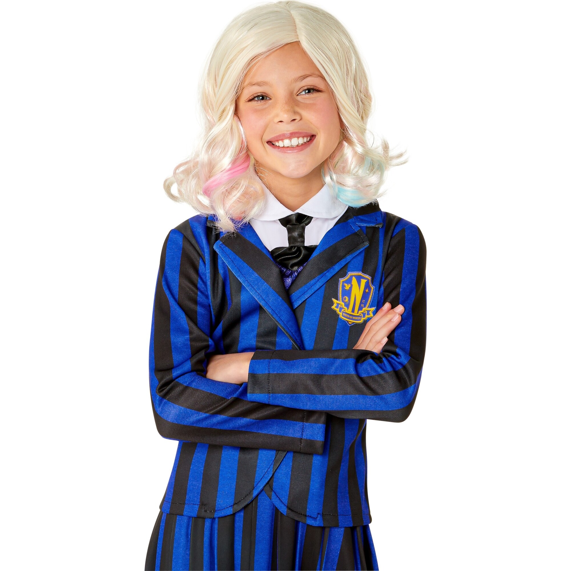 Wednesday Nevermore Academy Enid Sinclair Child Wig - Costume Accessories - 1