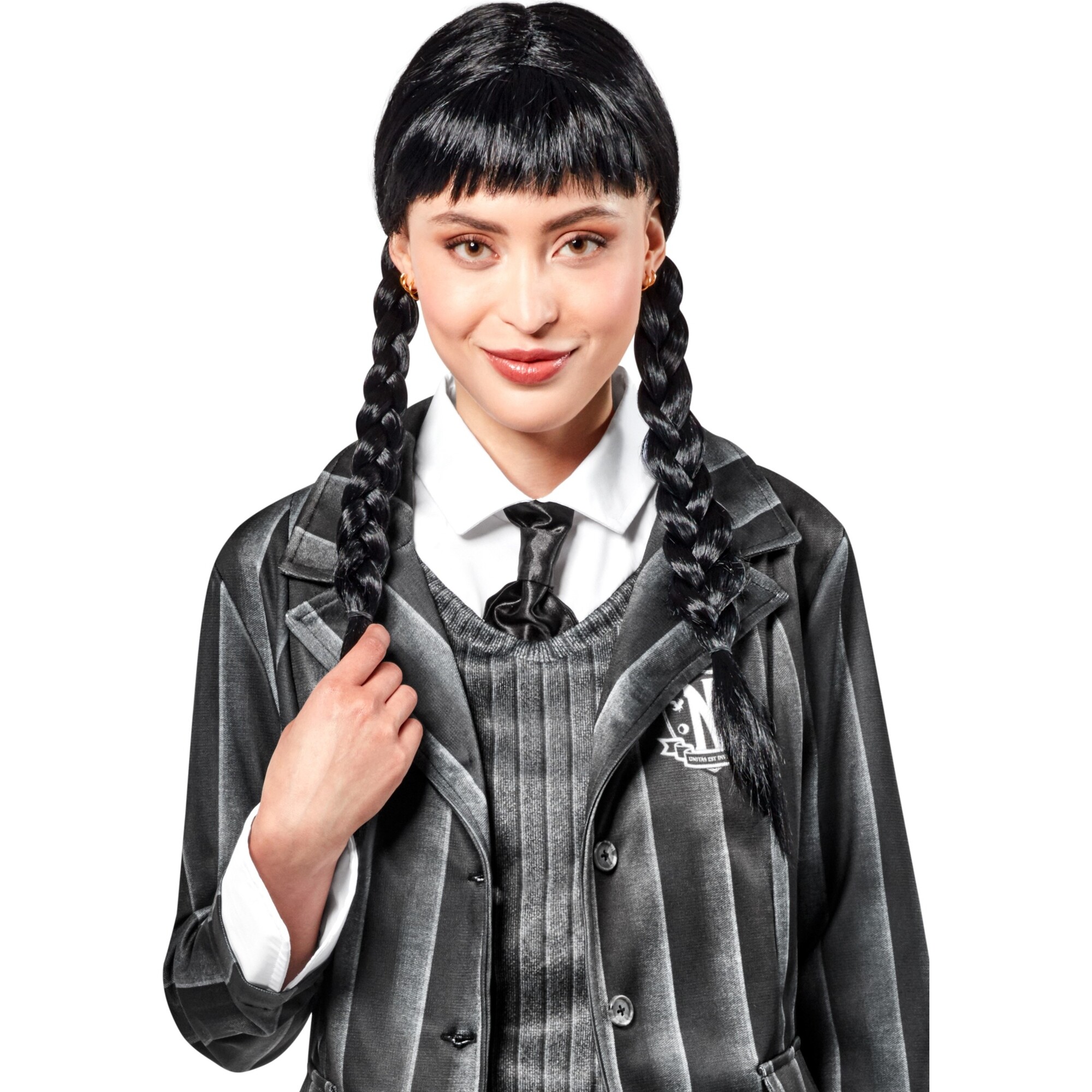 Wednesday Addams Adult Wig - Costume Accessories - 1