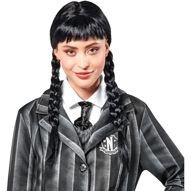 Wednesday Addams Adult Wig - Costume Accessories - 2