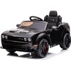 DODGE Challenger 12V, Black - Ride-On - 1 - thumbnail