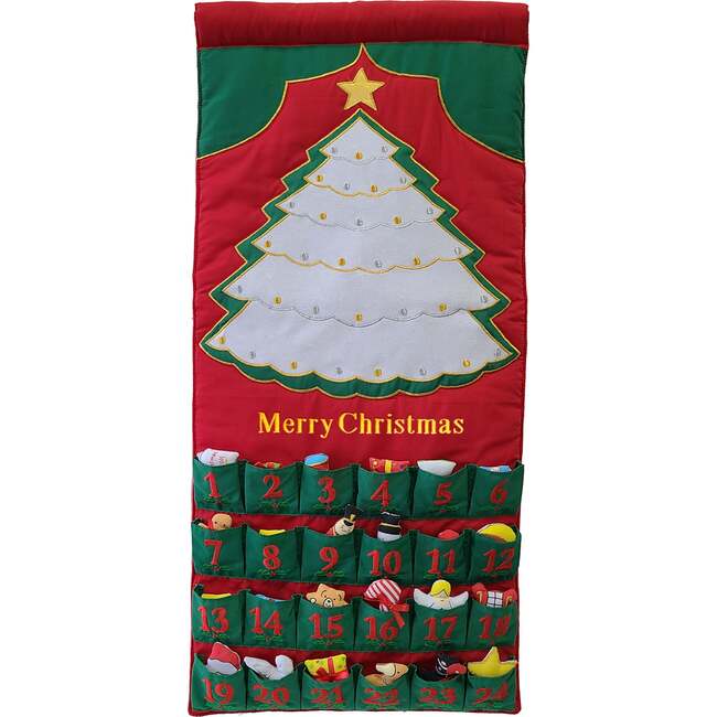Merry Christmas Advent Calendar, White Tree - Advent Calendars - 1
