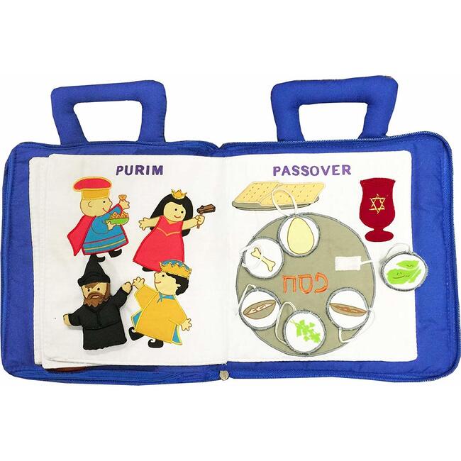 Jewish Holiday Kids Soft Interactive Quiet Book - Play Kits - 6