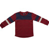Riley Long Sleeve Tee  Burgundy - T-Shirts - 1 - thumbnail