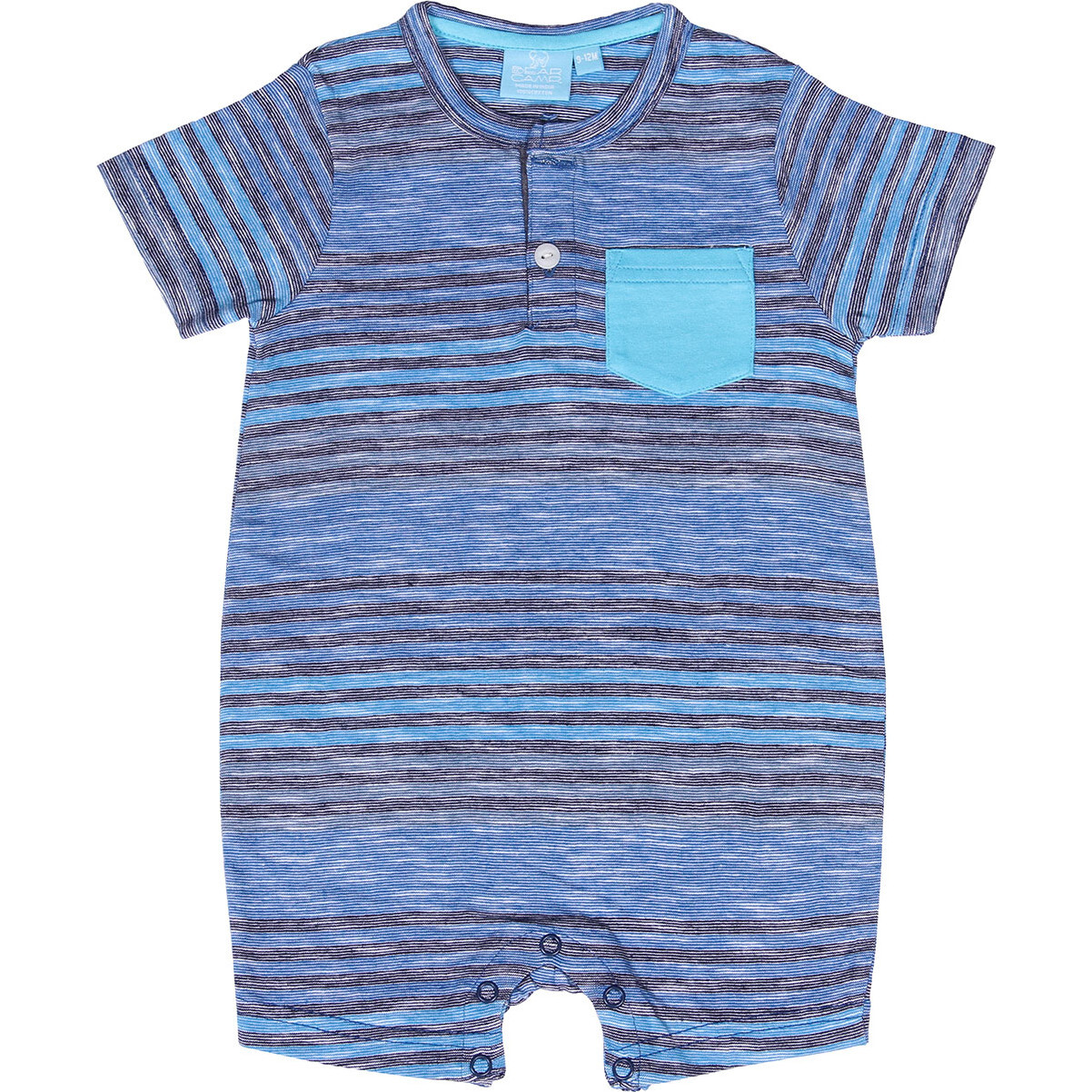 Mason Striped Romper True Navy - Rompers - 1