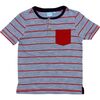 Rafael Yarn Dye Pocket Henley Boy True Blue - Shirts - 1 - thumbnail