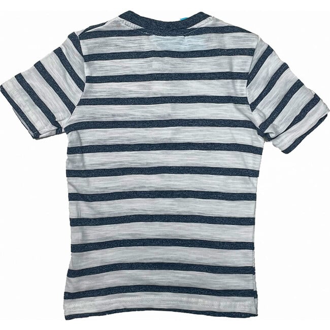 Malcolm Striped Henley  Navy - Shirts - 2