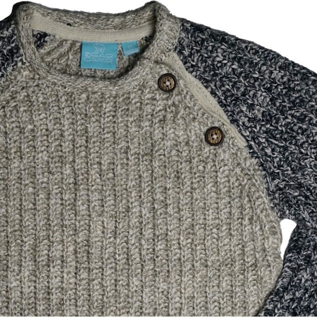 Dave Raglan Sweater Toddler Grey - Sweaters - 2