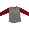 Colt Long Sleeve Henley  Titanium Burgundy - Shirts - 1 - thumbnail