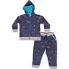 Casey 2 Piece Baby Set Navy - Mixed Apparel Set - 1 - thumbnail