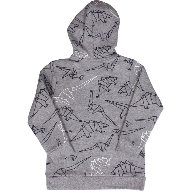 Dax Printed Hoodie Grey Heather - Sweatshirts - 2