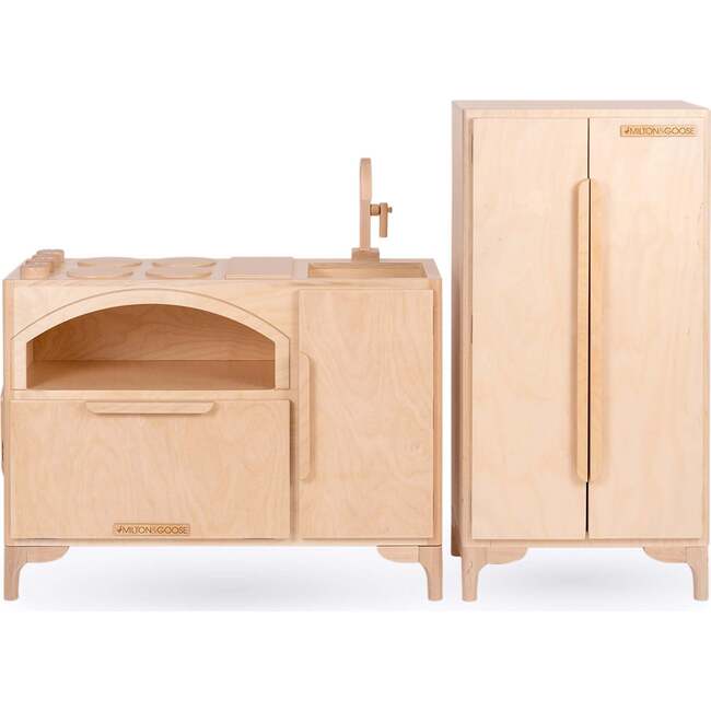 Luca Refrigerator, Natural - Play Kitchens - 3