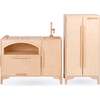 Luca Refrigerator, Natural - Play Kitchens - 3