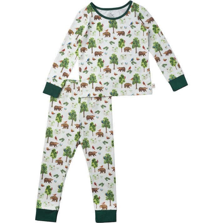 Two-Piece Long Sleeve Toddler Pajamas, Bear Hunt - Pajamas - 1