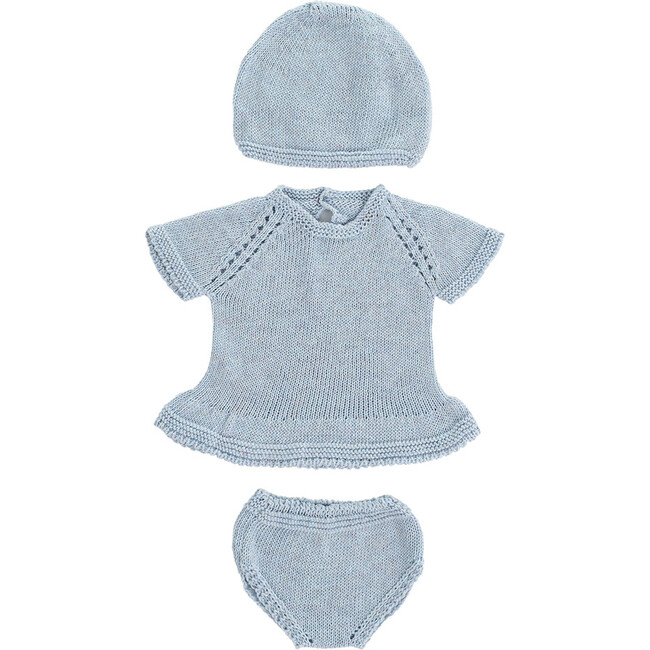 Knitted Doll Outfit 15 3/4'' – Dress & Hat