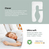 B.Love XXL Maternity Pillow, Mineral Grey - Nursing Pillows - 5