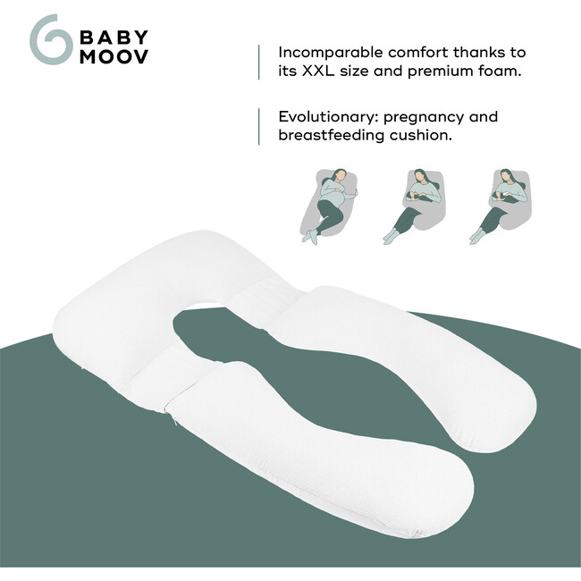 B.Love XXL Maternity Pillow, Mineral Grey - Nursing Pillows - 6