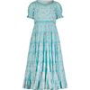 Eden Girls Dress, Blue Floral - Dresses - 1 - thumbnail