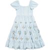 Ella Girls Dress, Blue Floral - Dresses - 1 - thumbnail