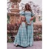 Eden Girls Dress, Blue Floral - Dresses - 4
